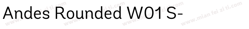 Andes Rounded W01 S字体转换